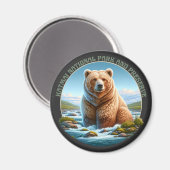 Katmai National Park und Preserve Magnet (Vorderseite/Rückseite)