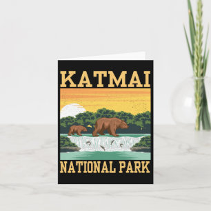 Katmai Nationalpark Alaska Bär Wandern im Freien Karte