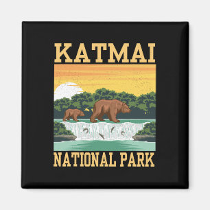 Katmai Nationalpark Alaska Bär Wandern Outdoor Magnet