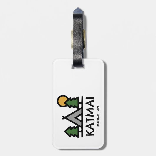 Katmai Nationalpark Gepäckanhänger (Rückseite vertikal)