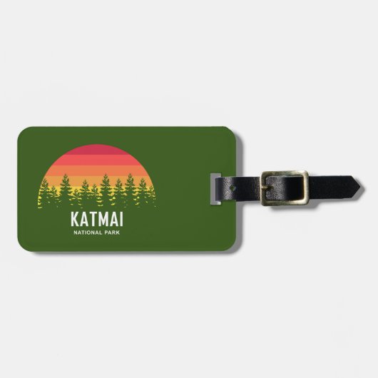 Katmai Nationalpark Gepäckanhänger (Vorderseite horizontal)