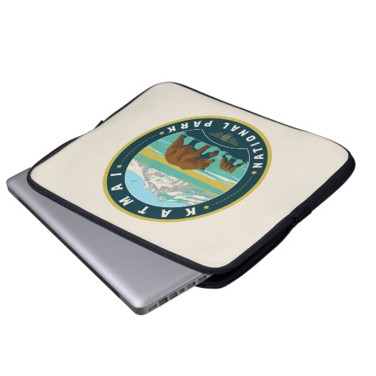 Katmai Nationalpark Laptopschutzhülle (Vorne Knopf)
