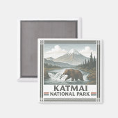 Katmai Nationalpark Magnet (Vorderseite/Rückseite)