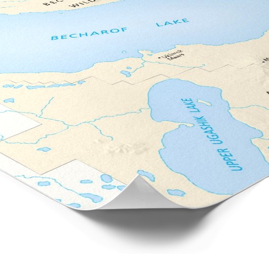 Katmai Nationalpark Poster (Ecke)