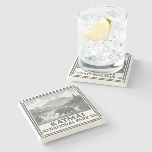 Katmai Nationalpark Steinuntersetzer (Seitenansicht)