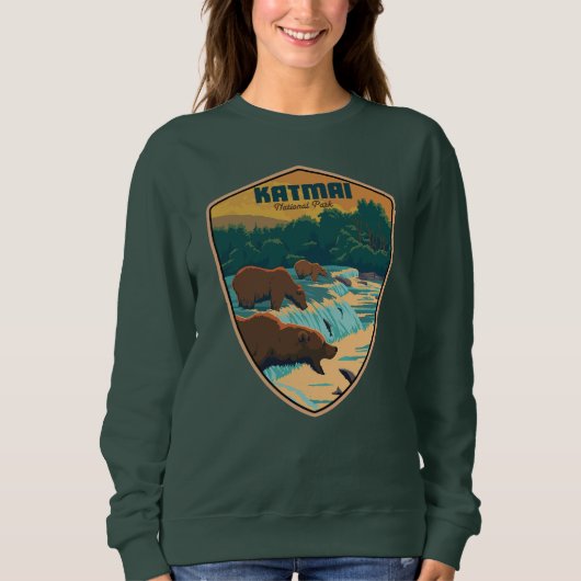 Katmai Nationalpark Sweatshirt (Vorderseite)