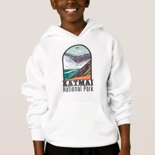 Katmai Nationalpark Ten Thousand Smokes Vintage Hoodie