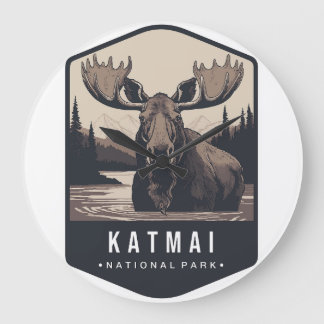 KATMAI-NATIONALPARK-UHR 2025 GROßE WANDUHR