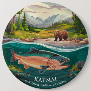 Katmai Nationalpark und Bären- und Lachsschutzgebi Button