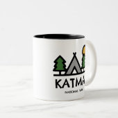 Katmai Nationalpark Zweifarbige Tasse (VorderseiteRechts)