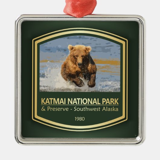 Katmai NP (PF1) Ornament Aus Metall (Vorne)