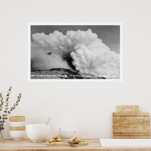 Katmai Vulkan Eruption 1912 Poster (Küche)