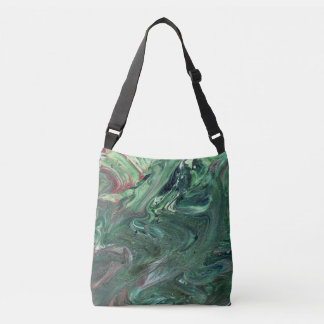 Katmandu 3 Mesmerizing Green Abstrakt Tote Bag Tragetaschen Mit Langen Trägern