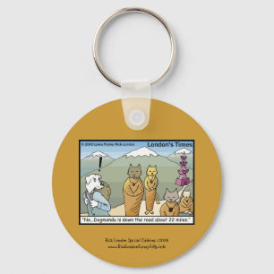 Katmandu & Dogmandu Cartoon Canvas Schlüsselanhäng Schlüsselanhänger