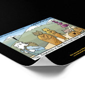 Katmandu & Dogmandu Cartoon Funny Poster (Ecke)