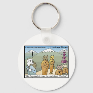 Katmandu Dogmandu Dog Vs Cat Funny Gifts & T-Shirt Schlüsselanhänger