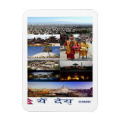 Katmandu - Mosaik - Nepal - Magnet (Vertikal)