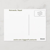 Katmandu, Nepal Postkarte (Rückseite)