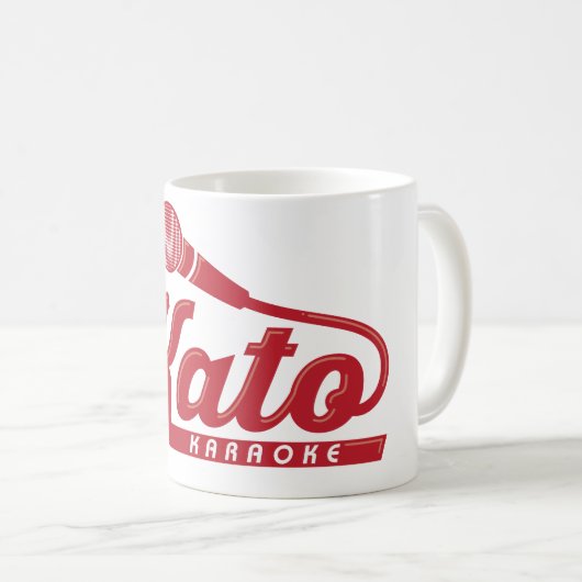 Kato Karaoke-Logo Kaffeetasse (VorderseiteRechts)