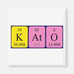 Kato Periodensystem-Namenmagnet Magnet