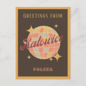 Katowice City Poland Retro Vintage Postkarte (Vorderseite)