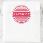 Katowice City Pride Emblem – Polish Identity Runder Aufkleber (Tasche)