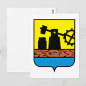 Katowice-Wappen Postkarte (Vorne/Hinten)