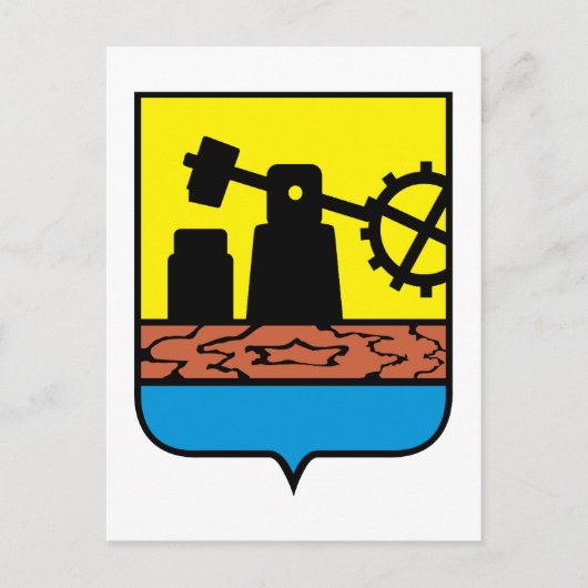 Katowice-Wappen Postkarte (Vorderseite)