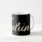 Katrin white gold Handwriting Tasse Kaffeetasse (VorderseiteRechts)