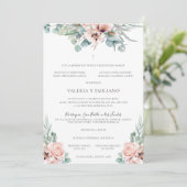 Katrina Invitación de Boda Catolica Einladung (Stehend Vorderseite)