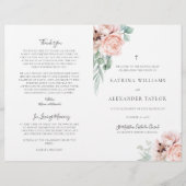 Katrina Katholic Wedding Mass Zeremony Program (Vorderseite)