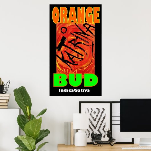 KATRINA ORANGE BUD POSTER (Heimbüro)