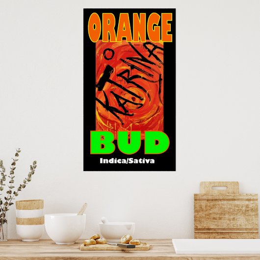 KATRINA ORANGE BUD POSTER (Küche)
