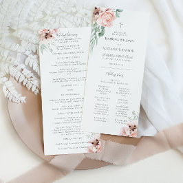 Katrina Pink Floral Katholische Hochzeitskala