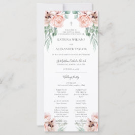 Katrina Pink Floral Katholische Hochzeitskala