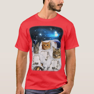Katronauten Weltraumkatze-Astronautin mit Katzenko T-Shirt