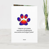 KATRONIN DER SCHWARZEN UND WEISSEN TÜRKISCHEN KARTE (Rückseite)