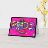 Kats lebendige Briefe: PRIDE Card Karte (Gelbe Blume)
