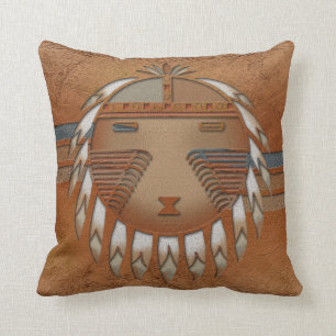 Katsina (Kachina) Sunface Kissen