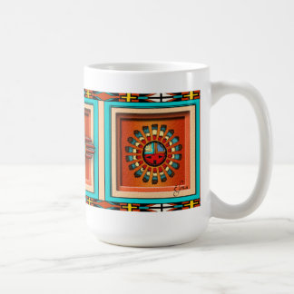Katsina stellt gegenüber kaffeetasse