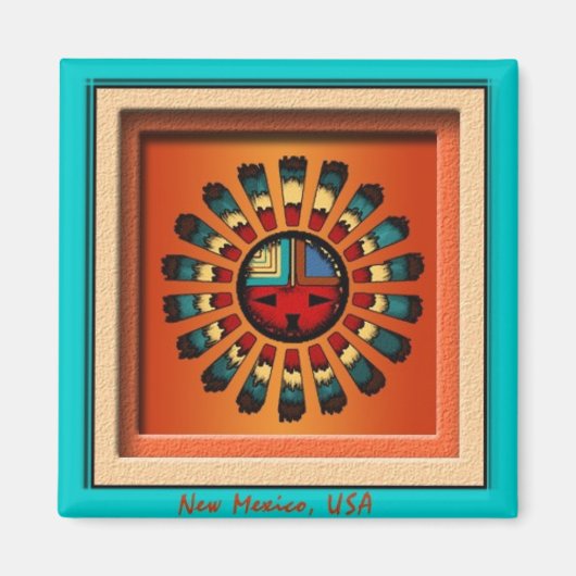 Katsina Sun Face Magnet (Vorne)