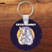 Katstronaut Cat Cosmonaut Schlüsselanhänger (Vorderseite)