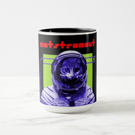 Katstronautin Kat Spaceman Tasse (Zentrum)