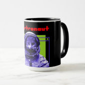 Katstronautin Kat Spaceman Tasse (VorderseiteRechts)