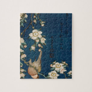 Katsushika Hokusai 葛飾北斎 Goldfinch und Kirs Puzzle