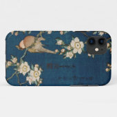 Katsushika Hokusai 葛飾北斎 Goldfinch und Kirschbaum Case-Mate iPhone Hülle (Rückseite (Horizontal))