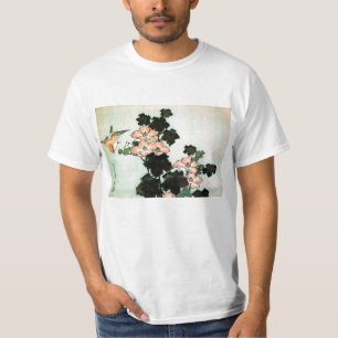 Katsushika Hokusai (葛飾北斎) - Hibiskus und S T-Shirt