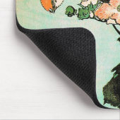 Katsushika Hokusai (葛飾北斎) - Hibiskus und Spatz Mousepad (Ecke)
