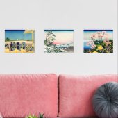 Katsushika Hokusai - 36 Ausblicke auf den Fuji Bilderwand Sets (Wohnzimmer)
