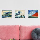 Katsushika Hokusai - 36 Ausblicke auf den Fuji Bilderwand Sets (Wohnzimmer)